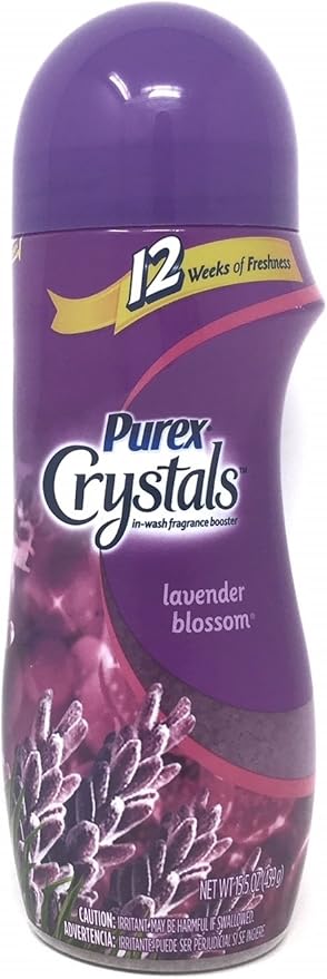 Purex Crystals In-Wash Fragrance Booster Lavender Blossom 15.5 Ounces (Pack of 2)