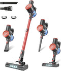 Cordless Vacuum Cleaner with Self-Standing 40KPA Stick Vacuum Cleaners for Home 8-in-1 Lightweight Rechargeable Vacuum 7-Layer FiltrationIdeal for Carpet Pet Hair Hardwood Floors