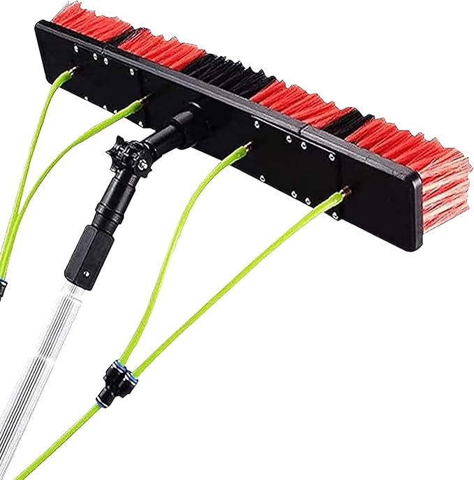 Glass Cleaning Brush Home Water Fed Telescopic Pole Kit Solar Panel Brush Rotating for Photovoltaic PanelWater Fed Pole Kit for Solar Panel Cleaning 5 12m Extendable Pole with 30/50cm Water