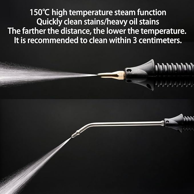 High-pressure Steam Cleaner Handheld Steam Machine Suitable for Kitchen Hoods Bathrooms and Floor Cleaning