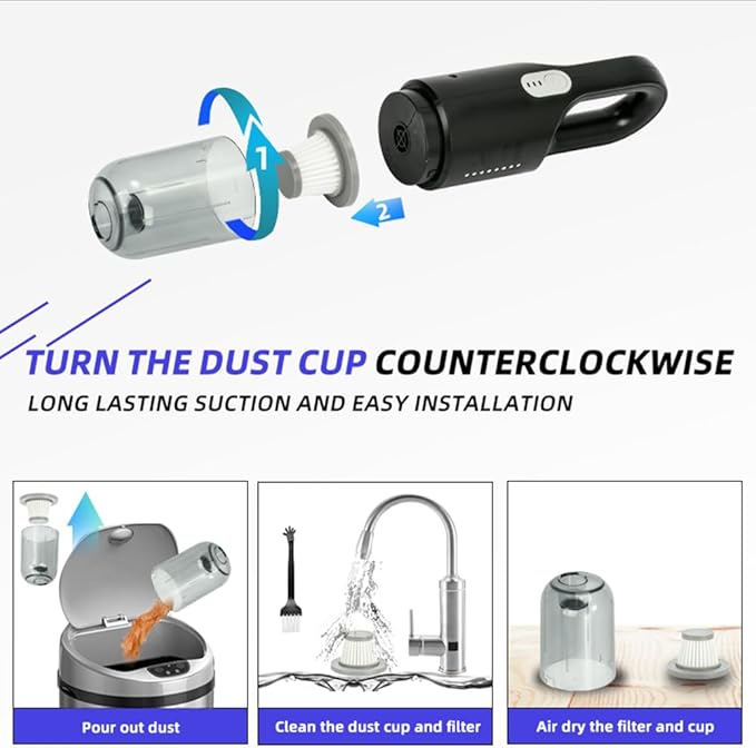 Cordless Stick Vacuum Cleaner and Mop All in One 18000Pa Suction Cordless Wet Dry Vacuum Cleaner with Water Tank Household Upright Vacuum Cleaner and Mop Combo for Hard Floor Pet Hairs (White)