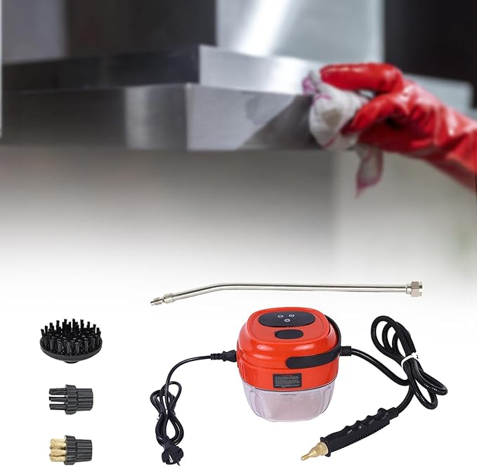 Handheld Cleaner with 6 Levels of Adjustment and Brush Touch Screen High Temperature Cleaning Steamer for Grout