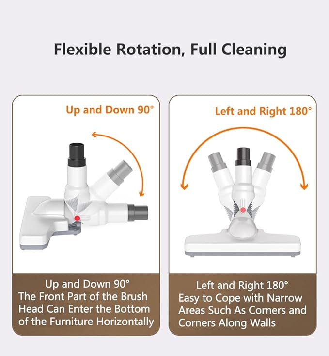 Cordless Stick Vacuum Cleaner and Mop All in One Cordless Wet Dry Vacuum Cleaner with Water Tank 30 Min-Running 12000Pa Suction Upright Vacuum Cleaner and Mop Combo for Hard Floor Pet Hairs (Black)