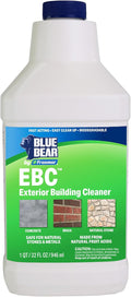 Blue Bear EBC Exterior Building Cleaner - Natural Fruit Acid Concentrate for Brick Stone Concrete &amp Metal-Removes Efflorescence Lime Residue Moss Algae &amp Dirt - Low VOC Biodegradable (1