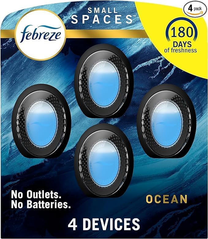 Generic Small Spaces Plug in Air Freshener Alternative for home Odor Fighter Air Freshener Febreze Ocean Scent 25 fl. oz Pack of 4 Blue