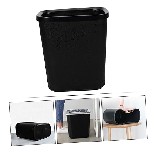 1pc Creative Household Plastic Trash Bin Compact Wastebasket for Kitchen Bathroom Office Stylish and Functional Waste Container for Easy Waste Management Capacity