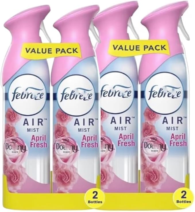 Fe.bre.ze Air Freshener Spray Odor-Fighting Room Spray Dowwnny April Fresh 8.8oz (8.8 oz (Pack of 4))