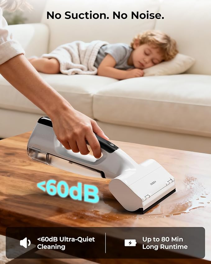 Hizero Handheld Multi-Surface Cleaner for Tables Desks CountertopsGlass and Mirrors – Cordless Hard Surface Cleaning Tool That Leaves Surfaces Streak-Free and Dry No Rags Needed(H100)