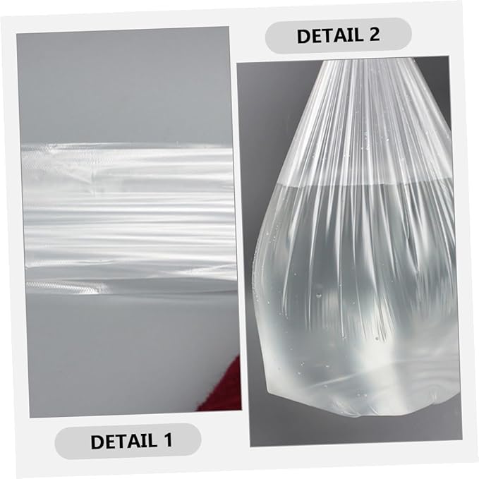 6 Rolls Thickened Plastic Trash Bags 45x50cm Small Garbage Bags for Bathroom and Kitchen Wastebaskets Disposable Leak-resistant Liners for Home Cleaning