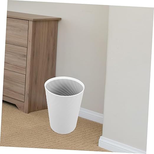 Press Ring Trash Can Bedroom Desk Wastebasket Office Bathroom Waste Bin