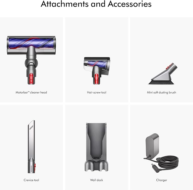 Dyson V8 Plus Cordless Vacuum Cleans Hard Floors and Carpets Detangles Converts to Handheld 115AW 2 Power Modes Up to 40 Minutes¹