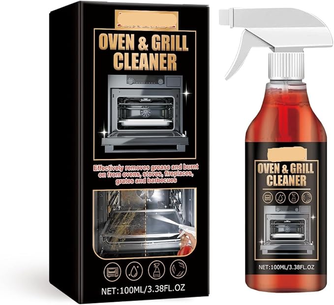 Oven Grill Foam Cleaner - Heavy Duty Degreaser &amp Deodorizer For Ovens Removes Grease Odors &amp Stains Effortlessly(3PCS)