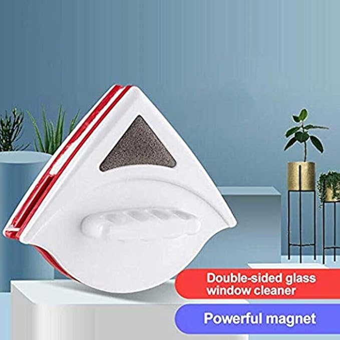 Double-side Magnetic Glass Wiper Window Cleaner Magnetic Glass Cleaning Tool Brush for Double Glazed Window Thickness 0.5-1 (15-24mm)