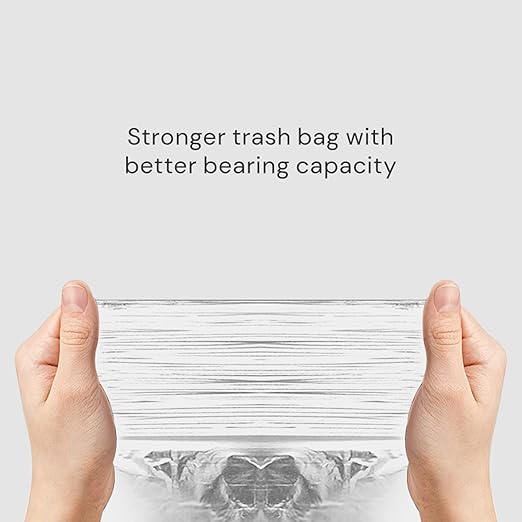 TOWNEW T Air One Official Refill Rings for Smart Bathroom Trash Can Sturdy Trash Bags for Electric Automatic Trash Can 2.6 Gallon 8 pk White Refill Rings - Up to 96 Trash Bags