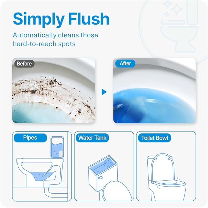Fresh &amp Fresh Automatic Toilet Bowl Cleaners (Forest Green) - 68 Bottles(UPTO 2500 FLUSHES/Bottle) Commercial and Residential Toilet Cleaner 3-4 MONTH Lasting Toilet Bowl Cleaner Bottle