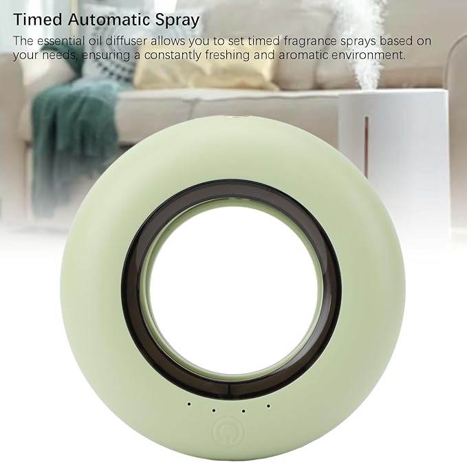Automatic Scent Diffuser | 4 Timer Settings for Continuous Fragrance | Scent Neutralizer for Bathroom/Toilet/Home | ABS Material Battery Operated