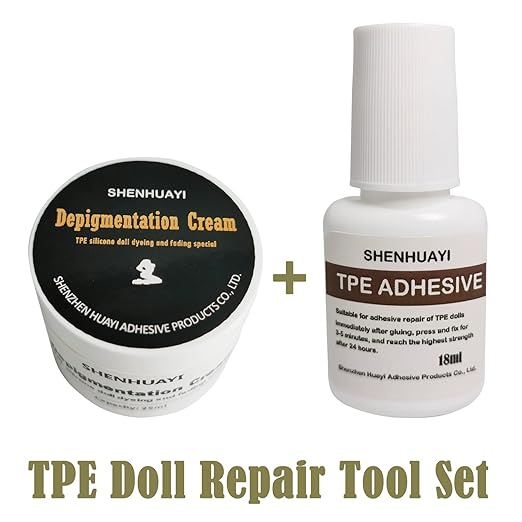TPE Silicone Doll Stain Remover 25ml+TPE Repair Glue 18ml Discount Set