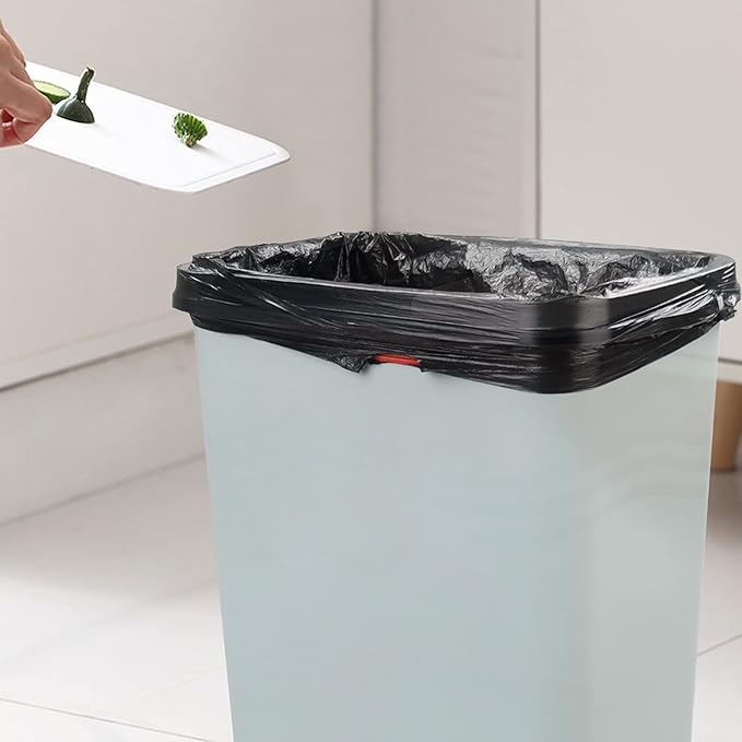 5 Gallon Drawstring Garbage Bags Plastic Trash Can Liners Black Small Trash Bags 220 Counts