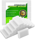 Sponge Eraser 50 Pack 2X Density and Long Lasting Melamine Sponges for Kitchen Bathroom Multi Surface Power Scrubber Foam Cleaning Pads - Bathtub Floor Baseboard Bathroom Wall Cleaner
