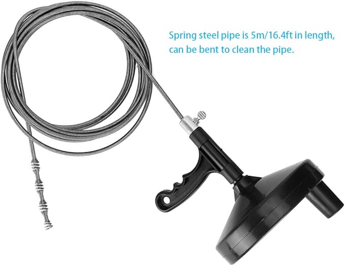 Toilet Dredge Tool Drain Sewer Cleaner Toilet Plunger Pipe Clog Remover Flexible Plumbing for Bathtub Shower Sink