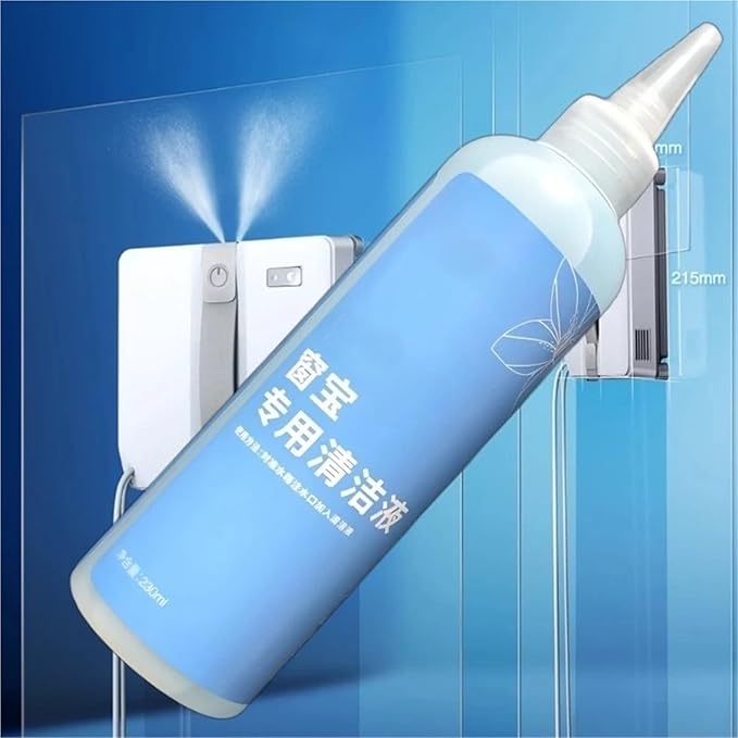 Window Cleaning Solution Compatible with ECOVACS Winbot W2/W1/MINI Cleaning Liquid Window Cleaner 230ml(5 bottles)