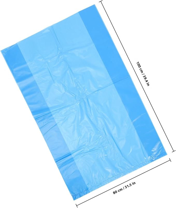 50pcs Tear-resistant Garbage Bags Thickened Large Capacity Trash Can Liners for Bathroom Kitchen Office Home PE Material Bedroom Trash Bags