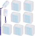 JMIATRY 100PCS Disposable Duster Refills for Swiffer Duster Pads 180 Degree Heavy Duty Dusters Refill with Adjustable Handle Disposable Dusters for Cleaning Home Office (Blue &amp White)