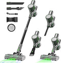 Cordless Stick Vacuum Cleaner - Lightweight Handheld Vacuum with Self Standing Removable Battery with 45min Running Time Anti-tangle Wireless Vacuum for Home Pet Hair/Hardwood Floor/Carpet GB