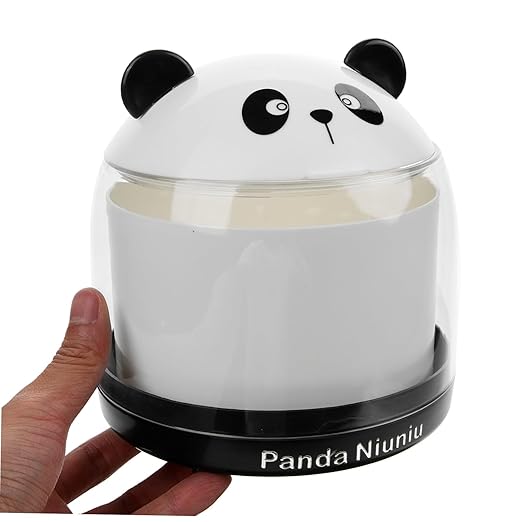 Cabilock Mini Panda Trash Can Cute Wastebasket for Office Kitchen and Bathroom Desk Garbage Bin and Stylish Design for Home and Office Use