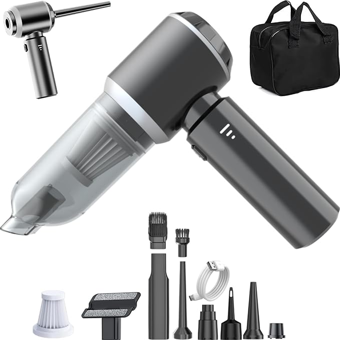 Car Vacuum Cleaner High Power 20000Pa – Cordless Handheld Mini Vacuum &amp Air Duster for Car &amp Desk Home Office &amp Camping Ideal Gift for Men &amp Women 6000mAh Battery