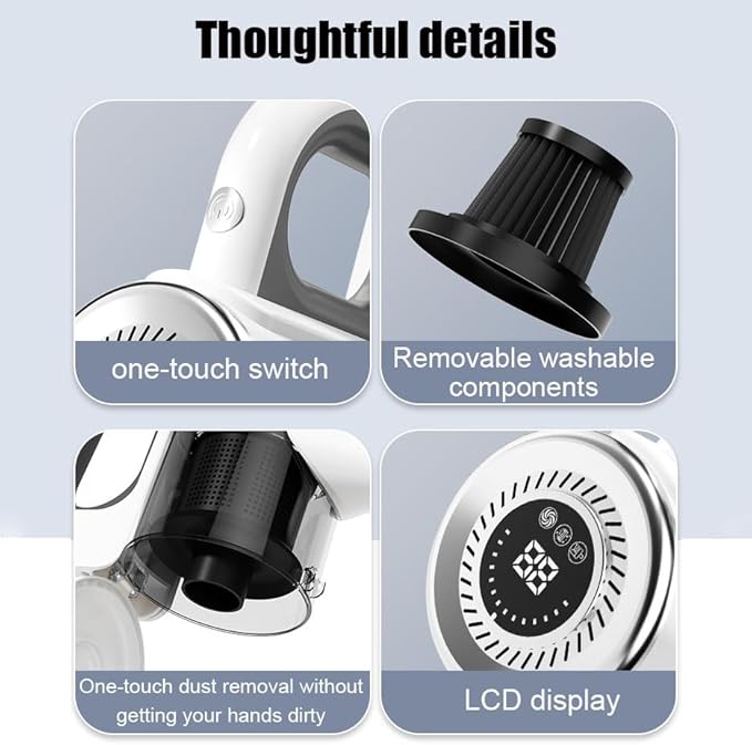 Cordless Vacuum Cleaner 30 Min Runtime 5 in 1 Lightweight Rechargeable Cordless Stick Vacuum for Home/Pet Hair/Carpet/Hard Floor/Car