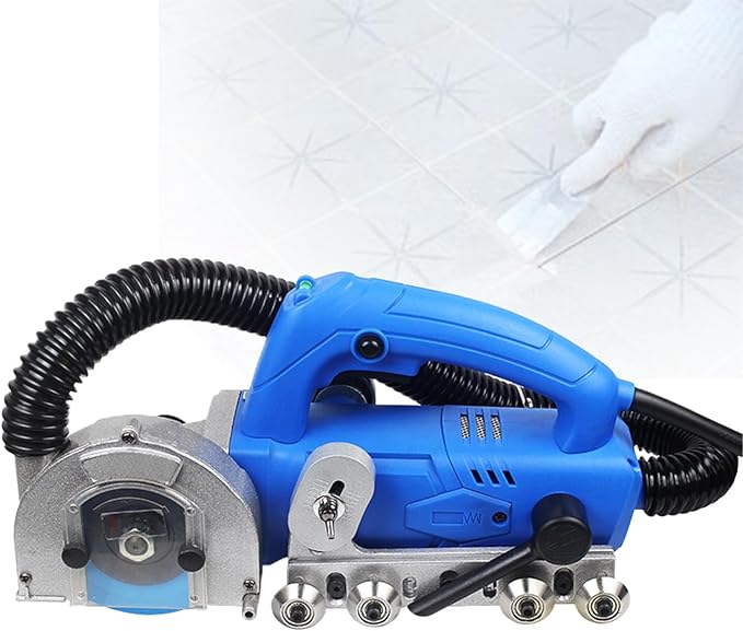 Electric Tile Grout Cleaner Equipped with 9000 RPM High-Speed and Saw Blade Used for Cleaning Tile Grout DIY Floor Regrouting Tool StandardconfigurationWithD