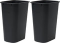 Winco PWR-41K Waste Basket 10 Gallon Black (Pack of 2)