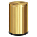 Brushed Gold Bathroom Trash Can with Swing Lid 4.7GallonStainess Steel Garbage Can Trash Bin Wastebaskets for KitchenOfficeBedroom (Gold 4.7 Gallon)
