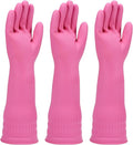 Rubber dishwashing gloves 3 or 6 Pairs for kitchenCleaning washing dish gloves long for household reuseable durable.