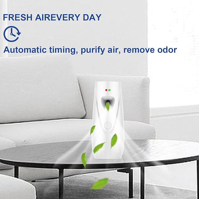 Automatic Air Freshener Spray Dispenser Free Standing or Wall Mounted Automatic Aerosol Spray Dispenser for Home Indoor Bathrooms Offices Hotels and Commercial Places (W-03)