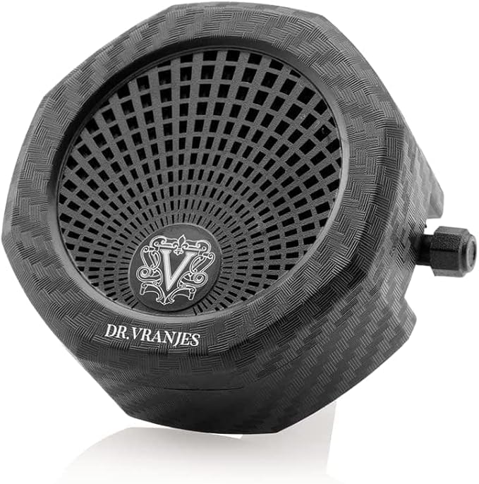 Dr. Vranjes Carparfum Carbon Fiber – Rosso Nobile Fragrance + Ambra Refill – Luxury Italian Car Air Freshener &amp Vent Diffuser – Made in Florence Italy