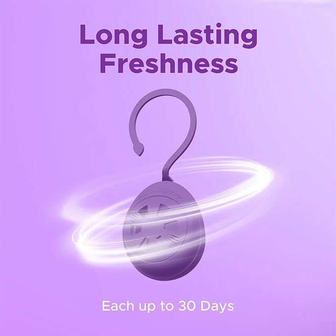 Air Jungles Lavender Fresh Bundle – 3-in-1 Odor Eliminator Balls (6 Count) Lavender Car Air Freshener Clips (6 Pack) and 3-in-1 Leather Cleaner Wipes (70 Count)