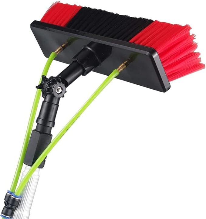 36ft Window Cleaning Pole Water Fed Telescopic Brush Window Cleaner Kit Conservatory Roof Cleaning Photovoltaic and Solar Panels(Size:4M) (8M)