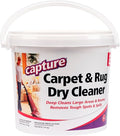 Capture Carpet &amp Rug Dry Cleaner w/Resealable lid - Home Car Dogs &amp Cats Pet Carpet Cleaner Solution - Strength Odor Eliminator Stains Spot Remover Non Liquid &amp No Harsh Chemical (4 Po