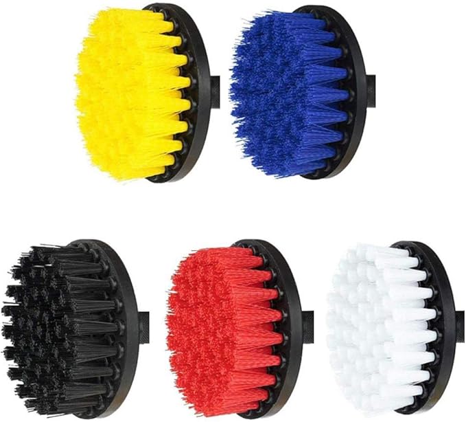 31PCS Electric Drill Brush Set Includ ClothScrub Pads Sponge Power Scrubber Brush with Rotate Extend Long AttachmentAll Purpose for Grout Tiles Sinks Bathtub Bathroom Kitchen