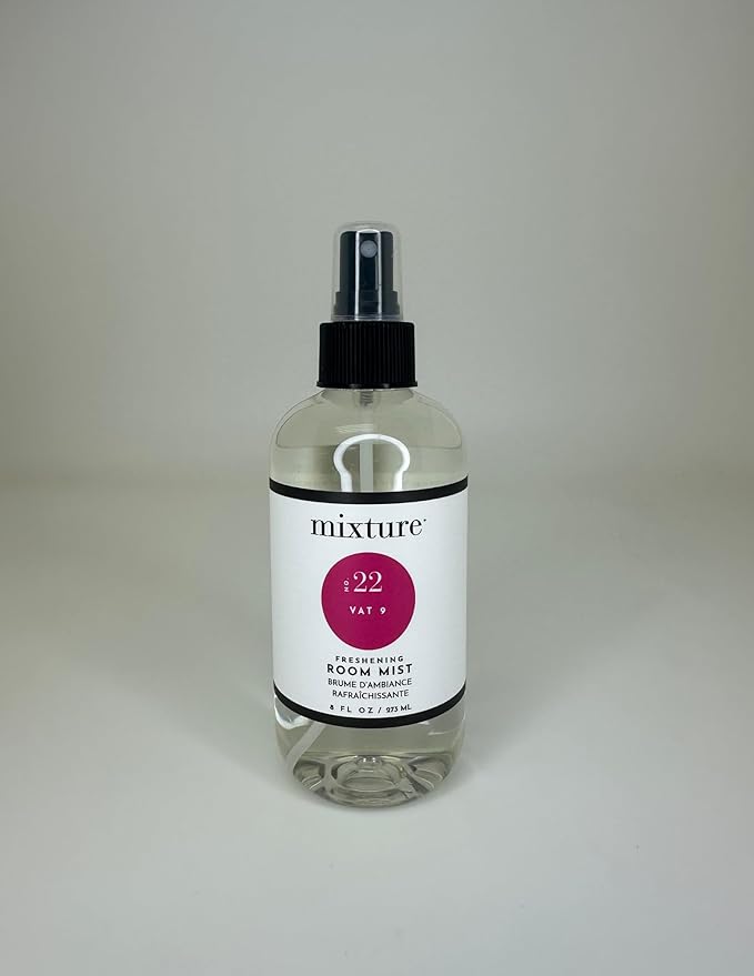 Mixture Home No. 22 Vat 9 Room Mist – Long-Lasting Home Fragrance Spray with Warm Amber &amp Vanilla Notes 8 oz