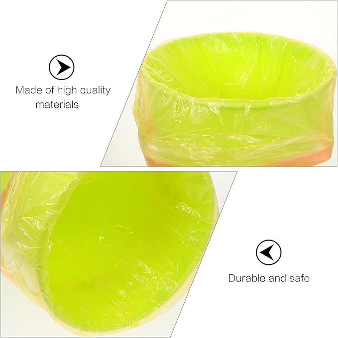 10 Packs Disposable Drawstring Trash Bags Sturdy Leakproof Plastic Rubbish Containers for Bathroom Bedroom Office Waste Organizer