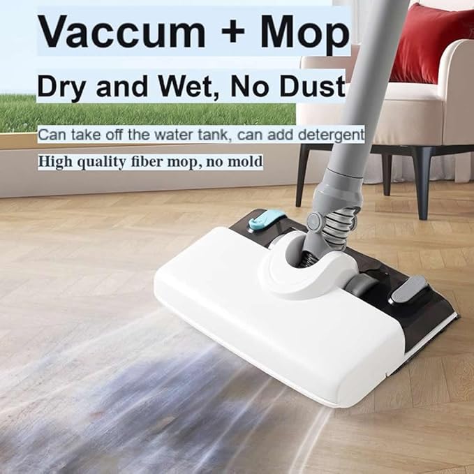 Cordless Vacuum Cleaner Vacuum and Mop Combo Lightweight Rechargable Stick Vacuum Deep Clean and Wash for Home Hardwood Floor Carpet
