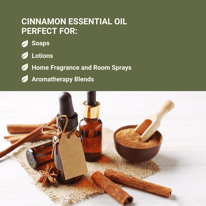 Cinnamon Essential Oil - Direct from Sri Lankan Essential Oils - 100% Pure - Natural Aceite de Canela for Aromatherapy &amp Wellness - Premium Grade (2lbs)