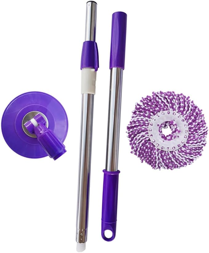 ABOOFAN Telescopic Stainless Steel Mop Detachable Handle Thickened Design for Efficient Floor Cleaning Suitable for Home and Commercial Use