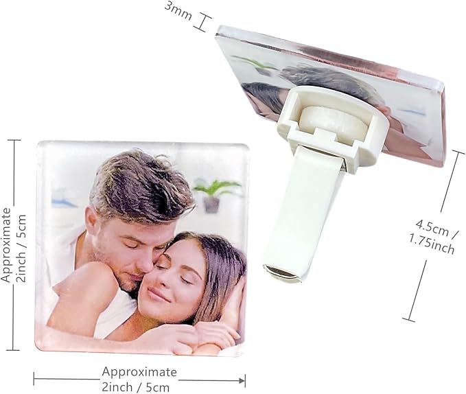 Sulimation Acrylic Car Air Vent Clip Blanks 2 inch Air Freshener 10 Packs