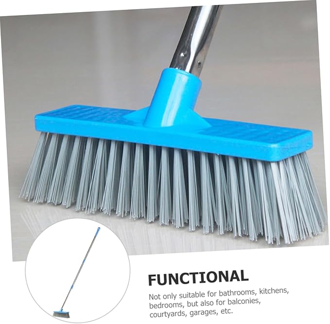 Floor Scrub Brush Stiff Bristle Grout Cleaner Bathroom Brush Long Handle