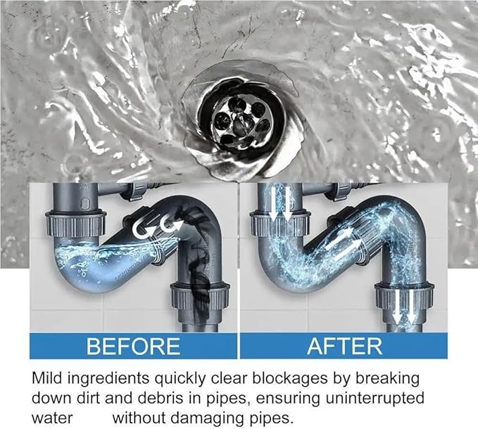 New Strong Sink and Drains Cleaner Multifunctional sink and drain cleaner powder cleaning suitable for drain cleaner foam cleaner strong pipe dredging agent for home kitchen and toilet (2)