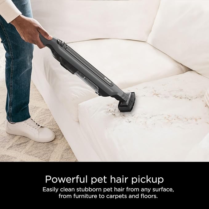 Shark WANDVAC System Pet Ultra-Lightweight Powerful Cordless Stick Vacuum with Charging Dock WS642 Grey